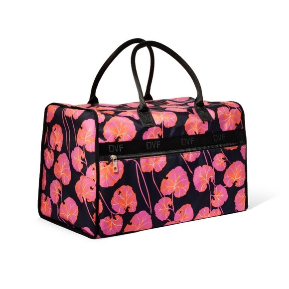 Geranium Leaf Pink/Black Weekender Bag - DVF for Target - Picture 2 of 3